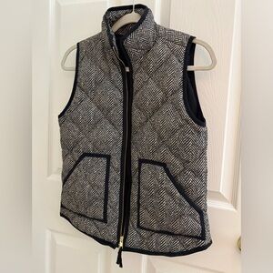 J CREW Factory Herringbone Down Blend Vest sz XS.